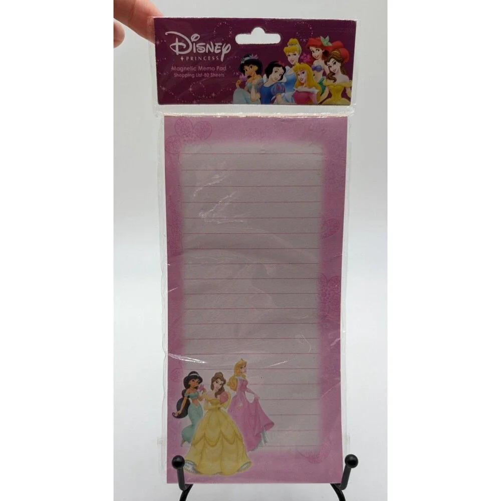 NEW Disney Princess Magnetic Note Memo Pad Shopping List 80 Sheets